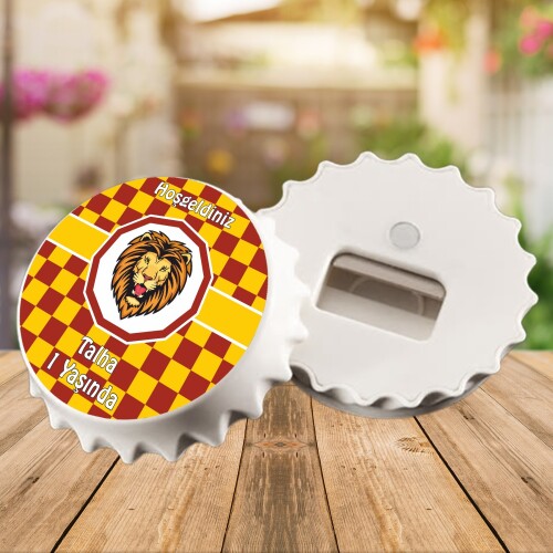 Aslan Cimbomlu Kapak Şeklinde Açacaklı Magnet