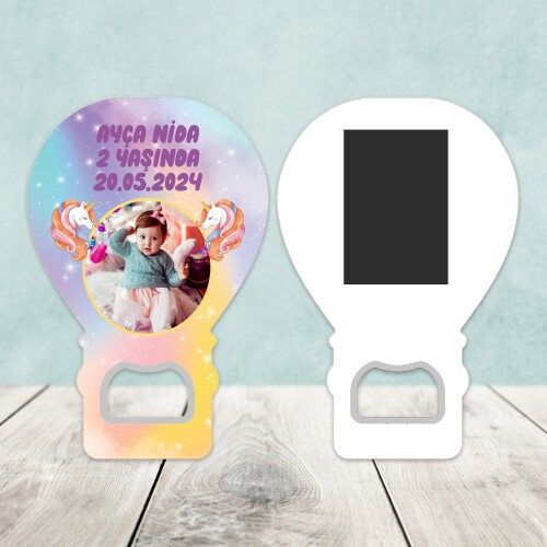 Unicorn Balon Şekilli Açacaklı Magnet