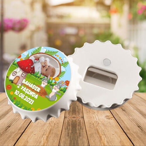 Sevimli Tavşan Kapak Magnet Açacak