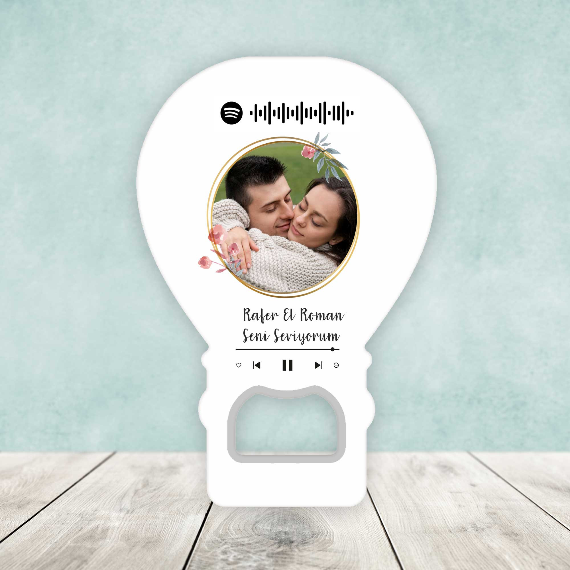 Spotify Barkodlu Açacaklı Balon Magnet