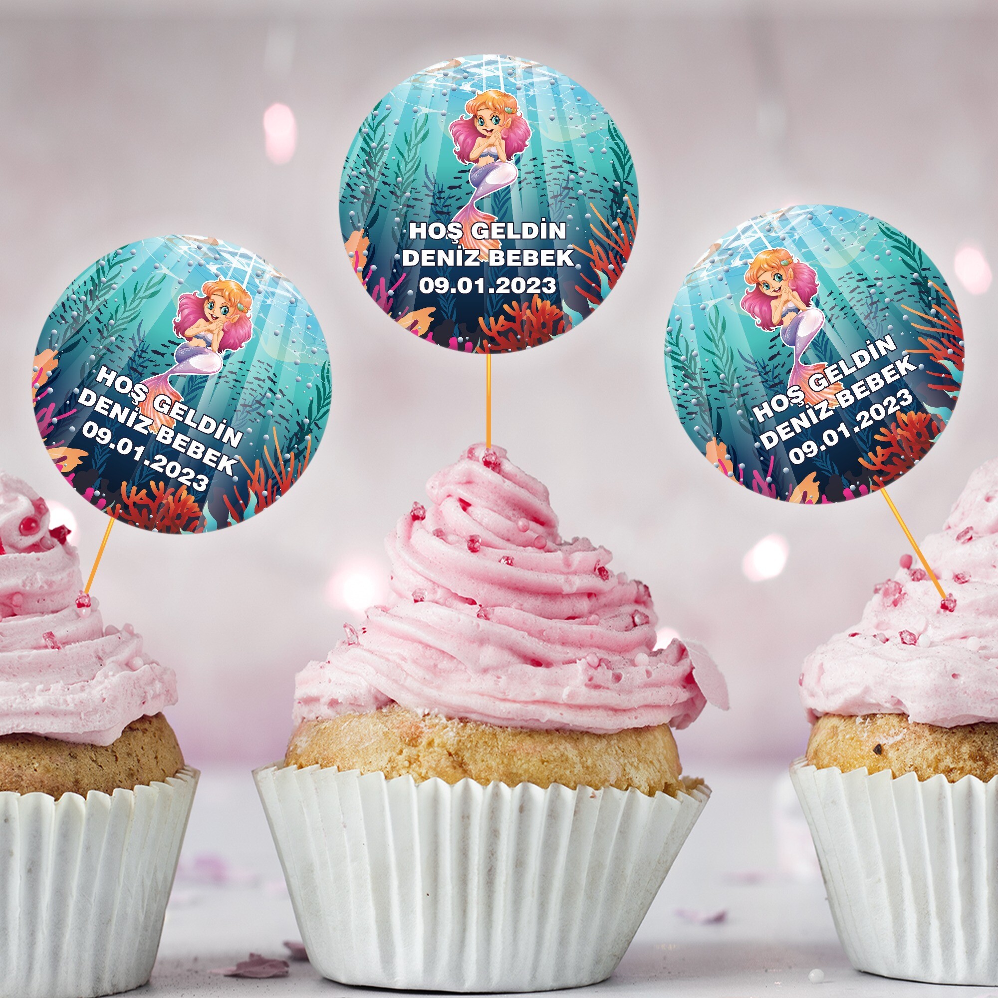 Deniz Kızı CupCake Kürdan