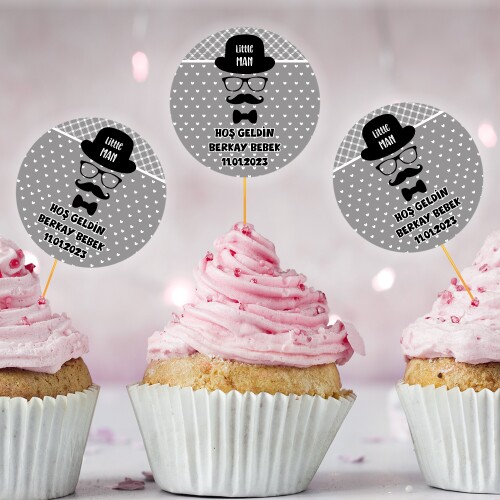 Little Man Küçük Adam CupCake Kürdan