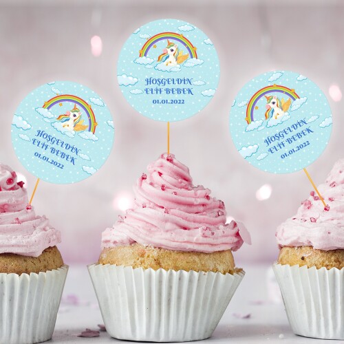 Unicornlu CupCake Kürdan