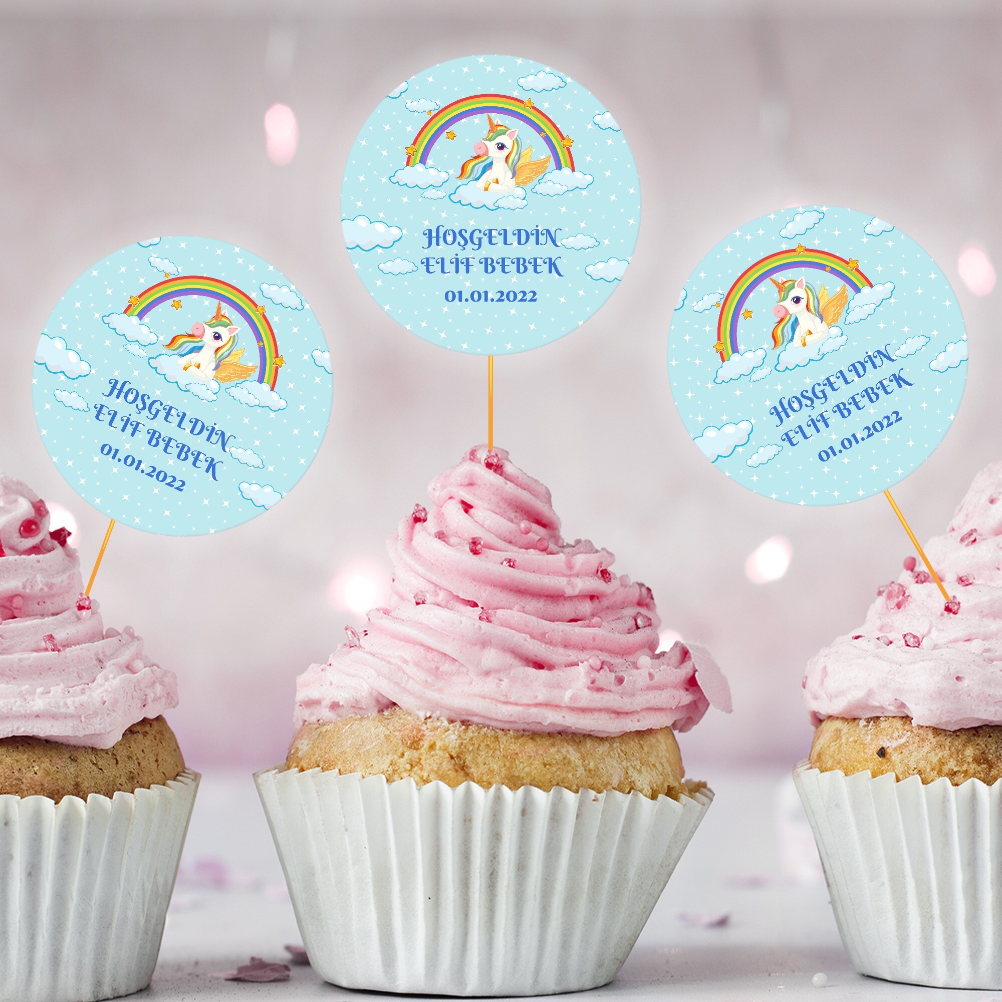 Unicornlu CupCake Kürdan