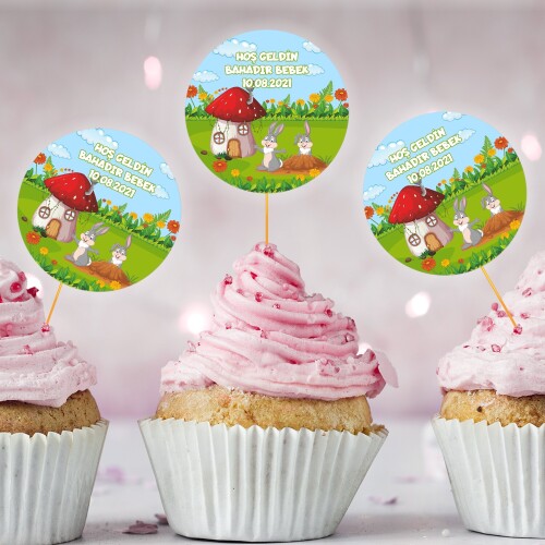 Sevimli Tavşan CupCake Kürdan