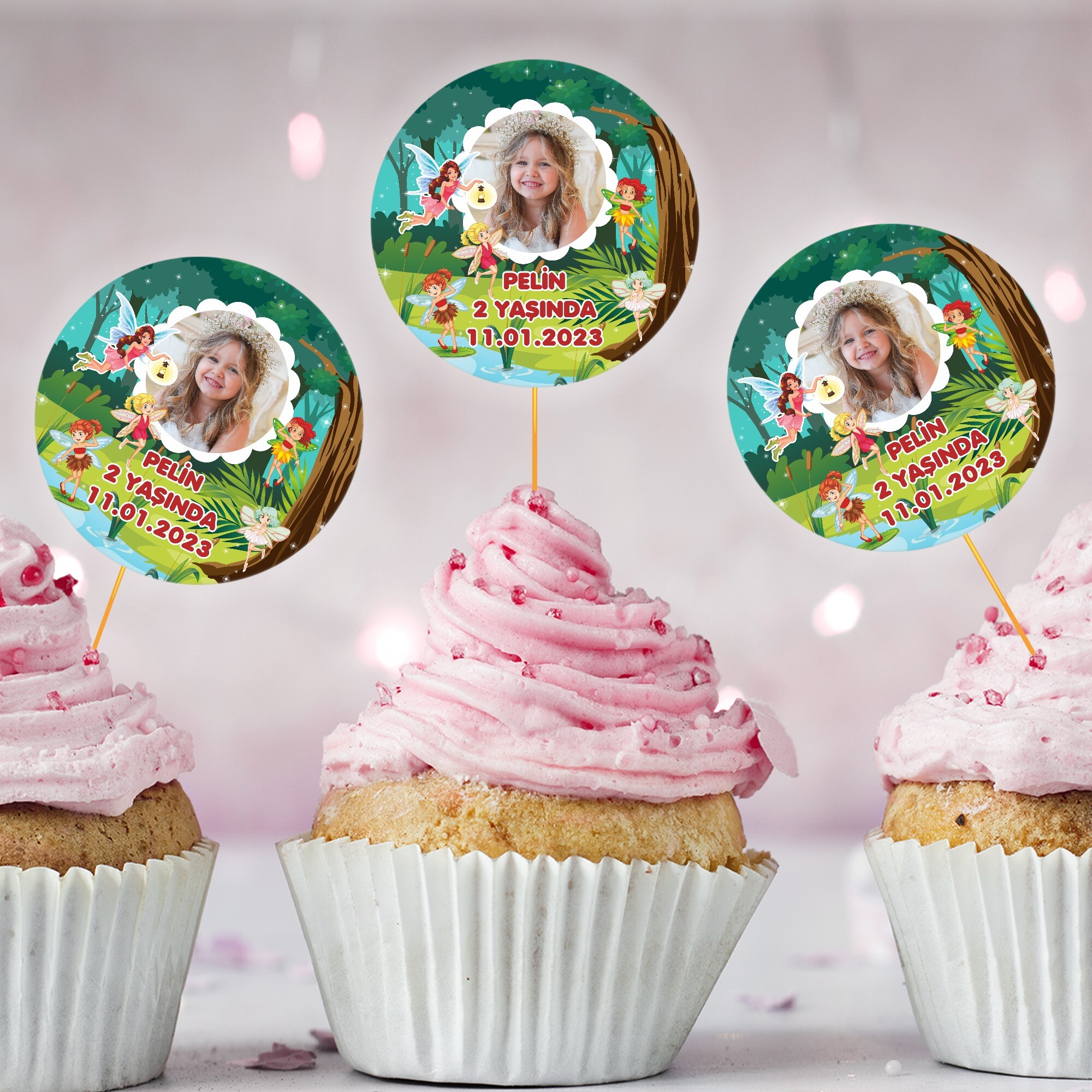 Peri Kızlar Cup Cake Kürdan Süs