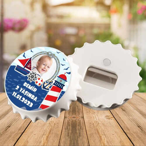 Denizci Teması Kapak Magnet Açacak