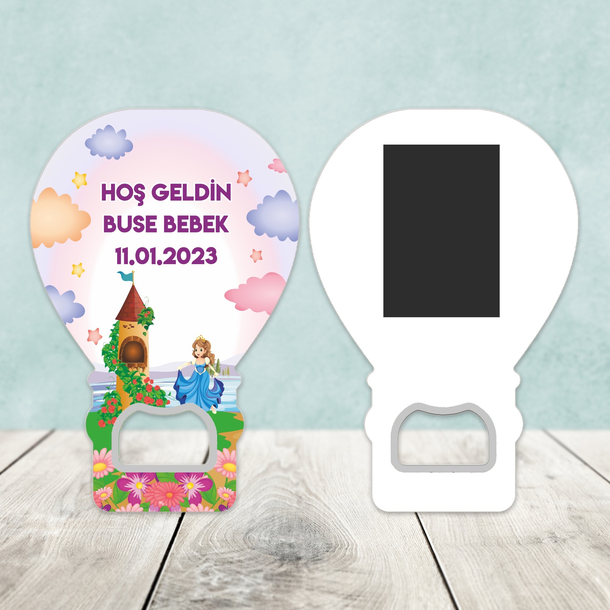Prenses Tasarım Açacaklı Balon Magnet
