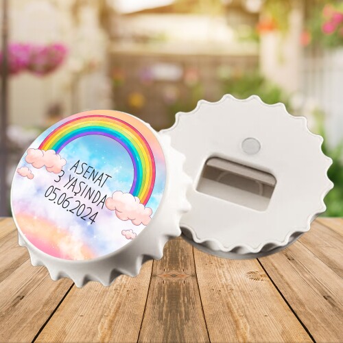 Gökkuşağı Temalı Kapak Şeklinde Açacaklı Magnet