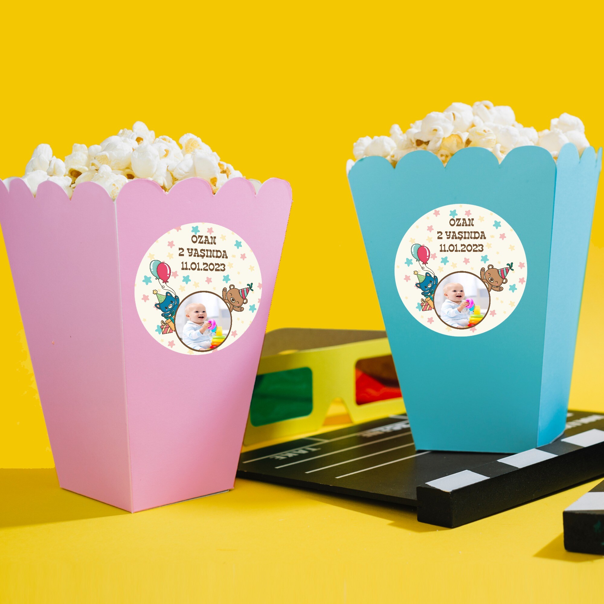 Ayı Figürlü Popcorn Kutusu