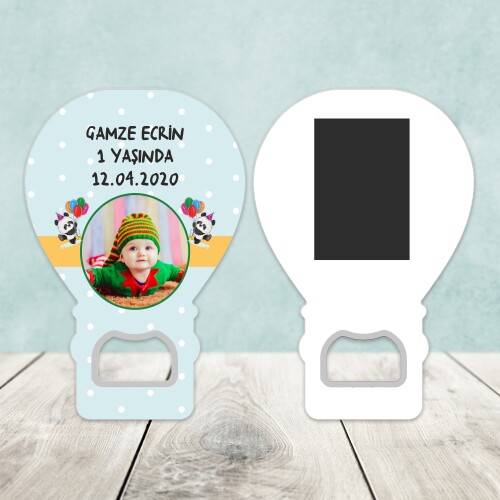Panda Temalı Balon Şekilli Açacaklı Magnet