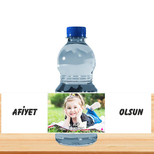 Resminizden Küçük Su Etiketi 500ML