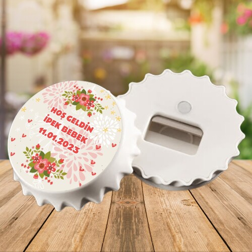 Çiçekli Kapak Şeklinde Açacaklı Magnet