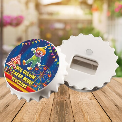Palyaço Temalı Kapak Şeklinde Açacaklı Magnet