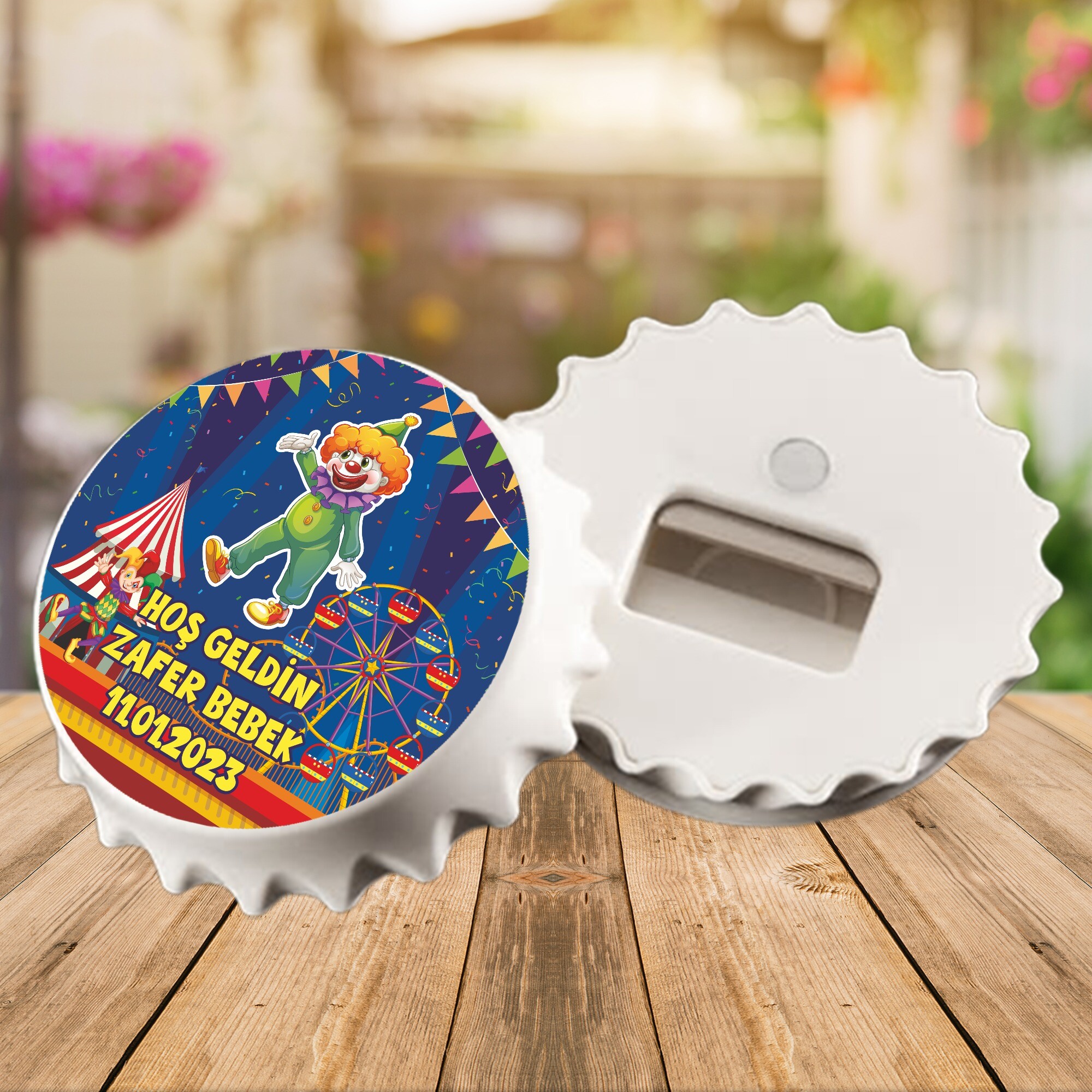 Palyaço Temalı Kapak Şeklinde Açacaklı Magnet
