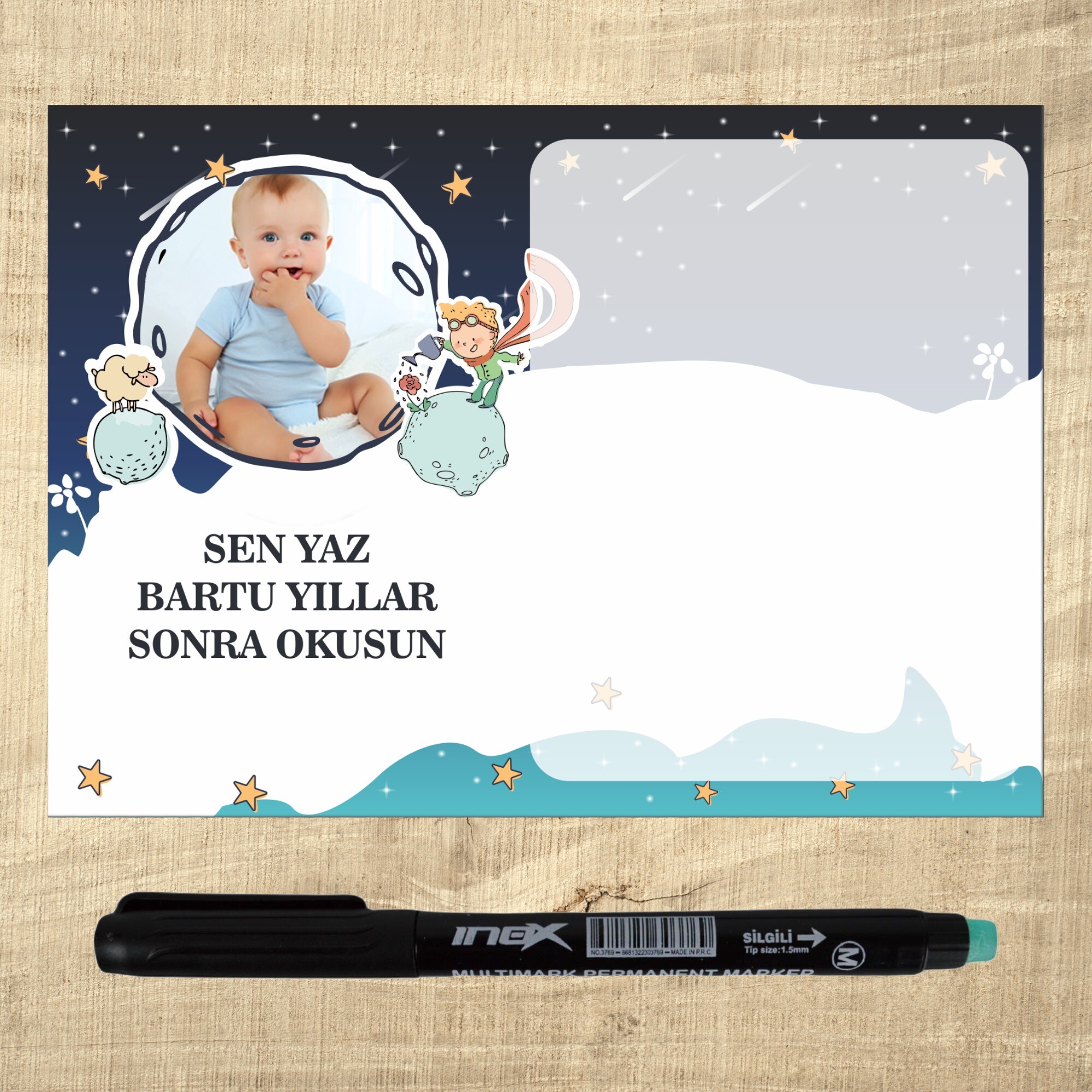Küçük Prens Kalemli Magnet Notluk