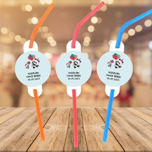 Panda Temalı Parti Pipeti