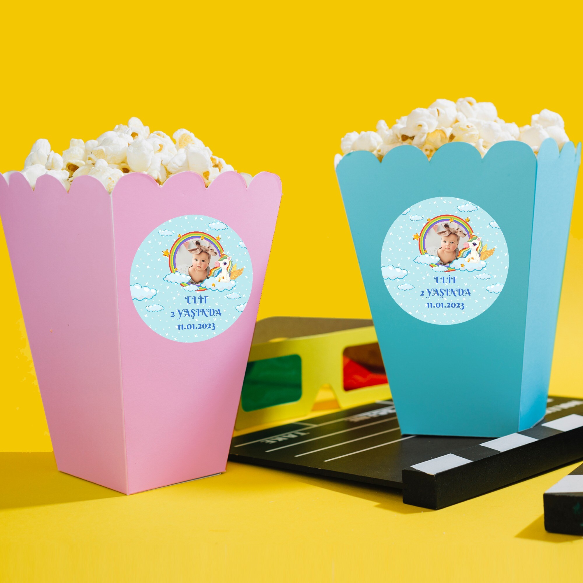 Unicornlu Popcorn Kutusu