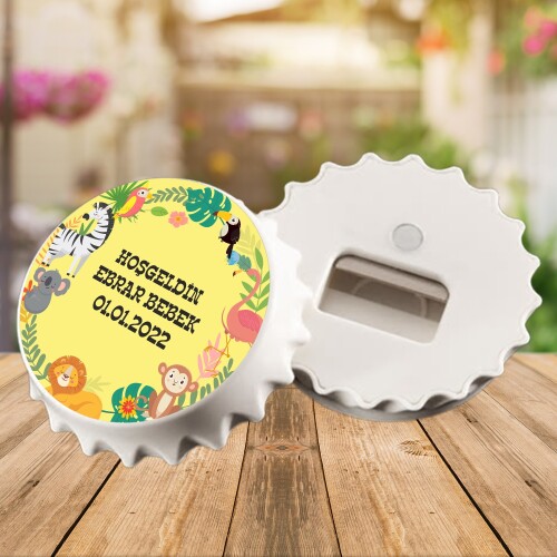 Orman Hayvanları Temalı Kapak Şeklinde Açacaklı Magnet