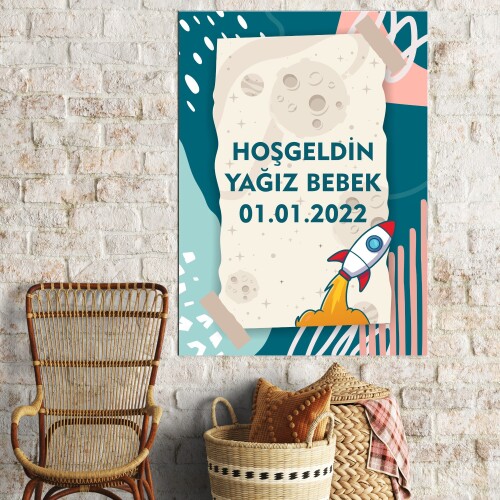 Roket Temalı Parti Afişi
