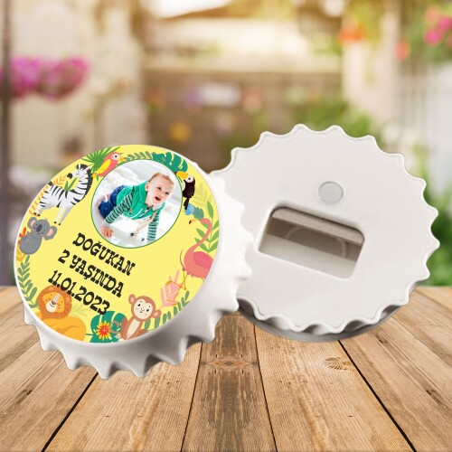 Orman Hayvanları Temalı Kapak Magnet Açacak
