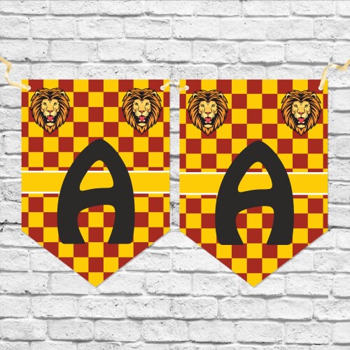 Aslan Cimbomlu Harf Banner
