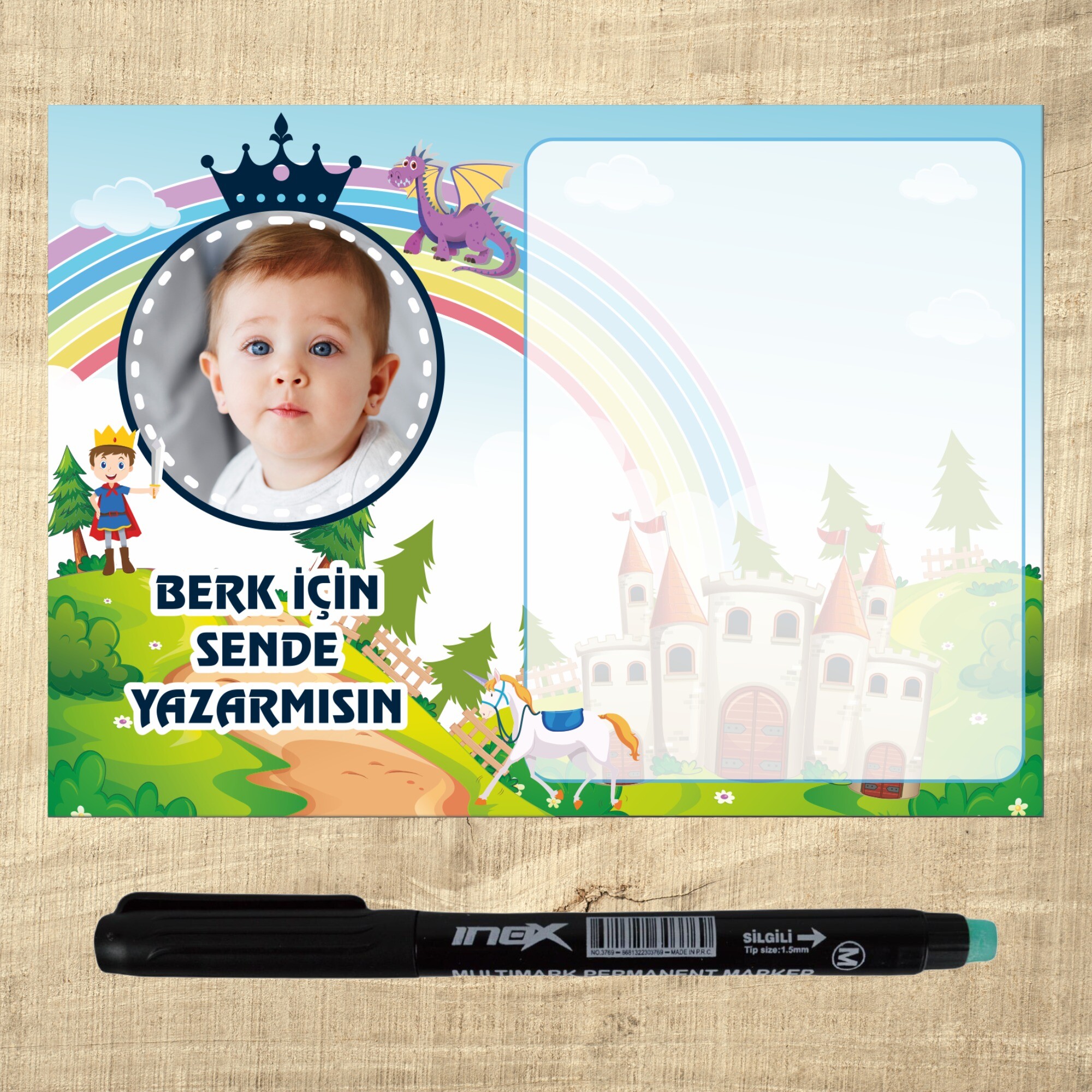 Prens Tasarım Kalemli Magnet Notluk