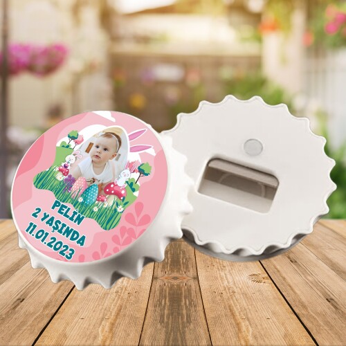 Tavşan Kız Temalı Kapak Magnet Açacak