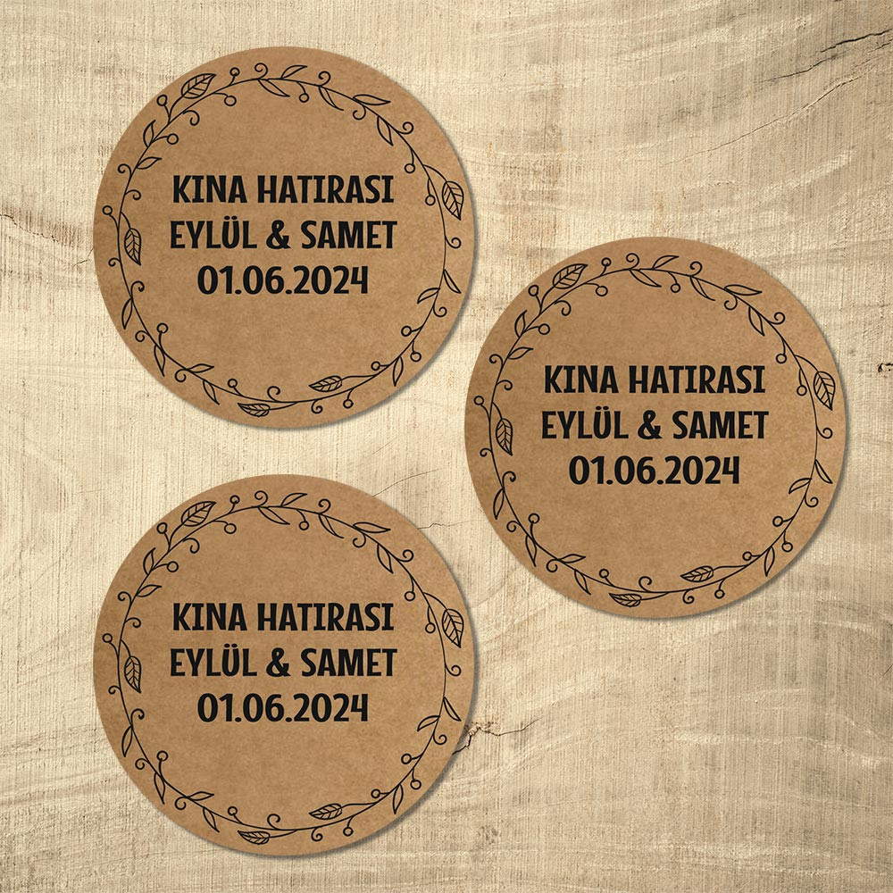 Kraft Etiket Model 6