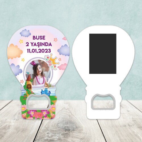 Prenses Tasarım Balon Şekilli Açacaklı Magnet