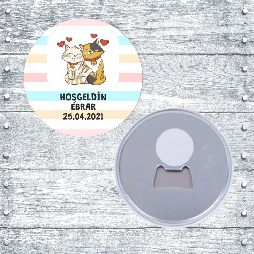 Sevimli Kediler Buton Magnet Açacak