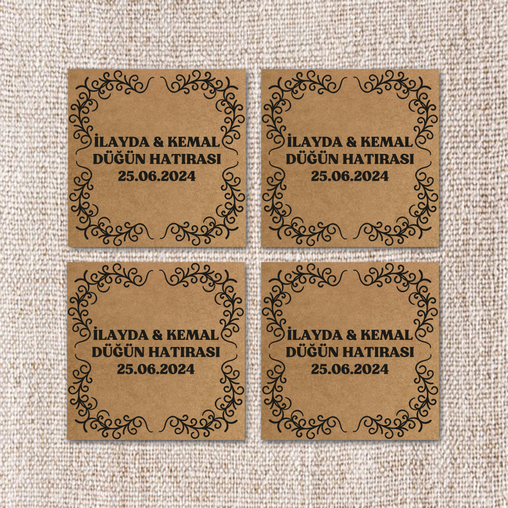 Kare Kraft Baskı Model 1