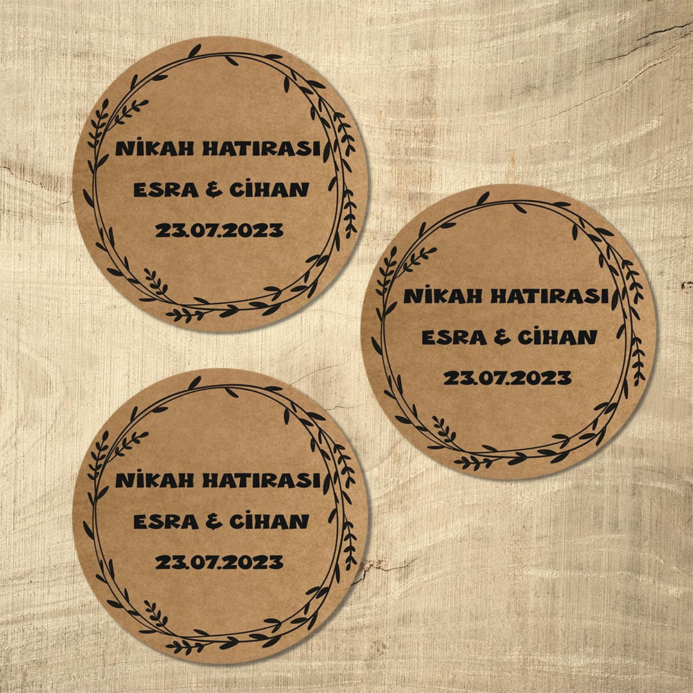 Kraft Etiket Model 2