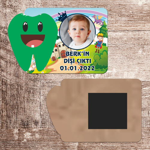 Prens Tasarım Artık Isırabilirim Magnet Ahşap Yeşil