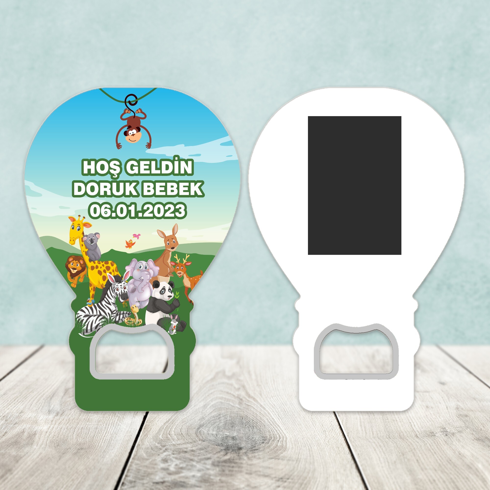 Safari Temalı Açacaklı Balon Magnet
