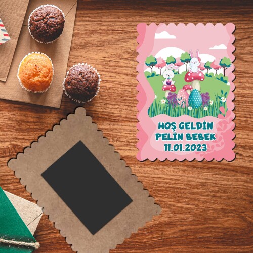 Tavşan Kız Temalı Pöti Magnet Ahaşp