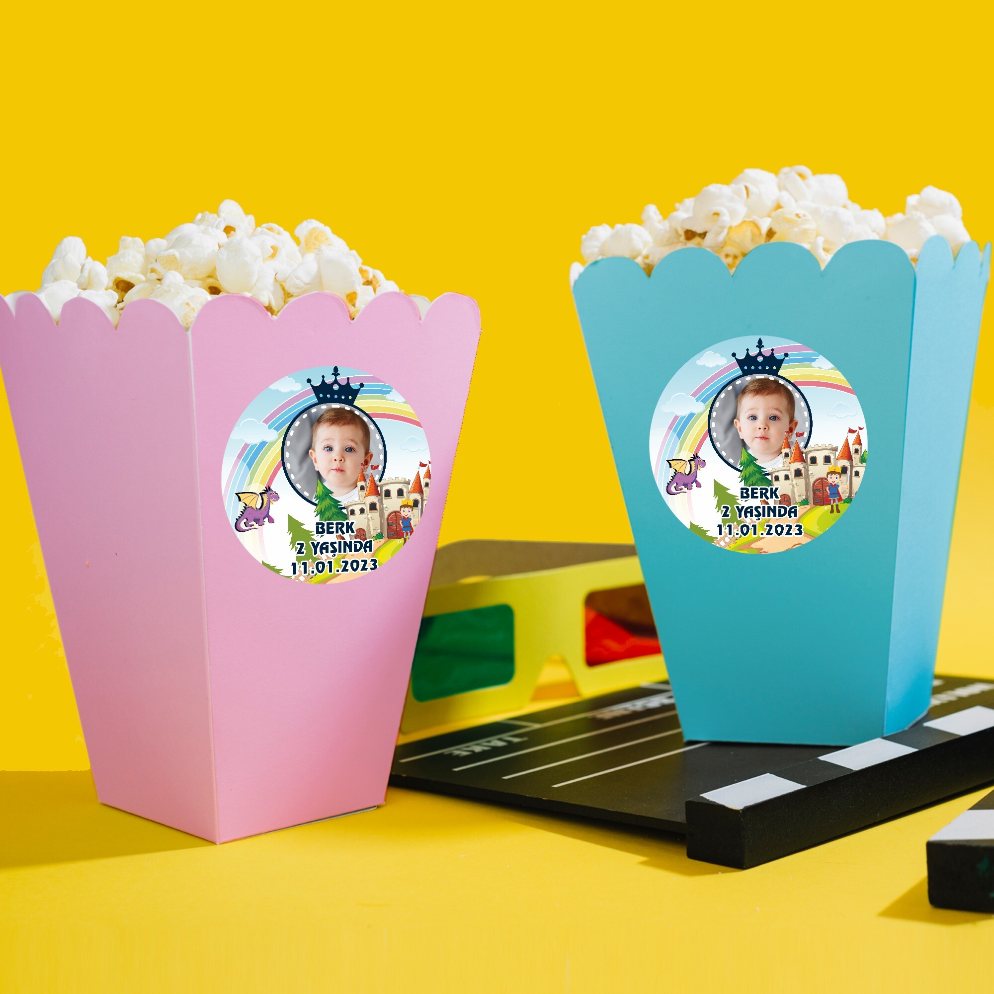 Prens Tasarım Popcorn Kutusu
