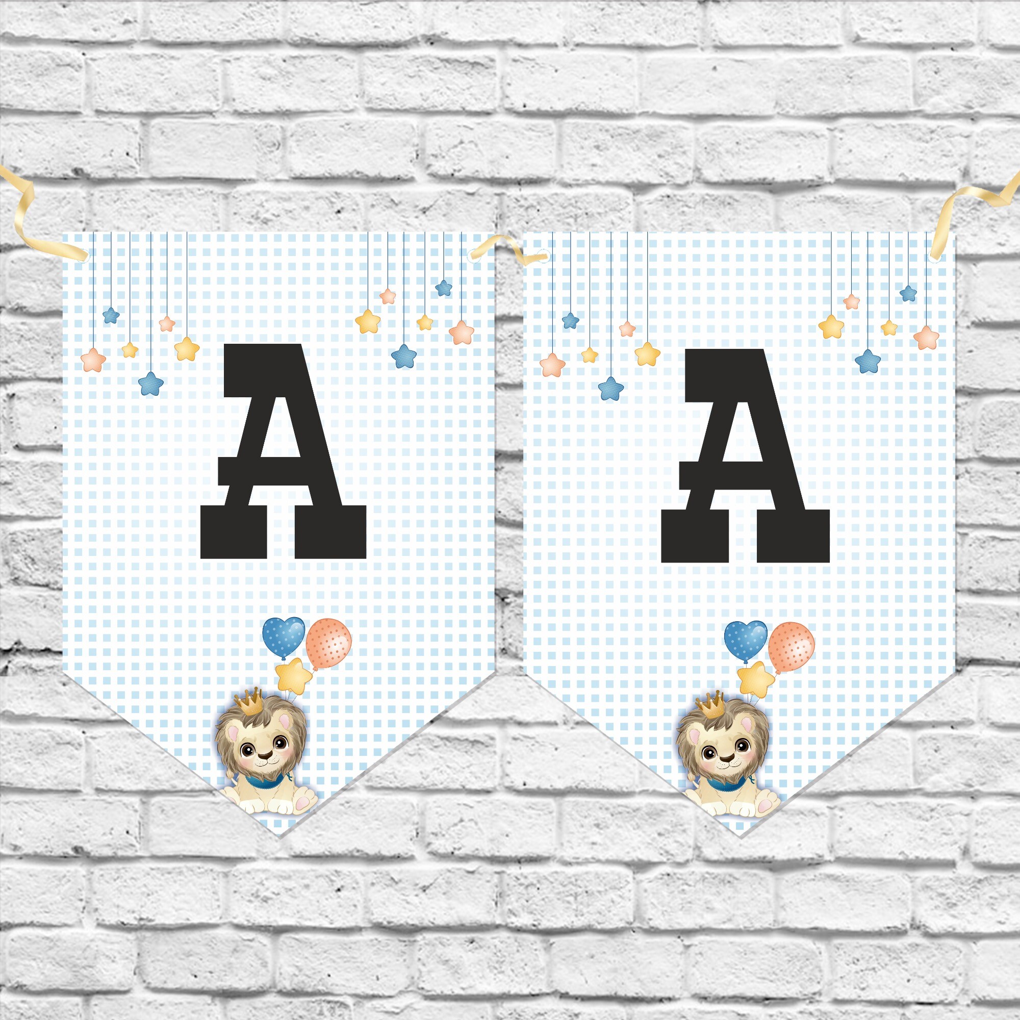 Sevimli Aslan Harf Banner