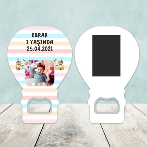 Sevimli Kediler Balon Şekilli Açacaklı Magnet