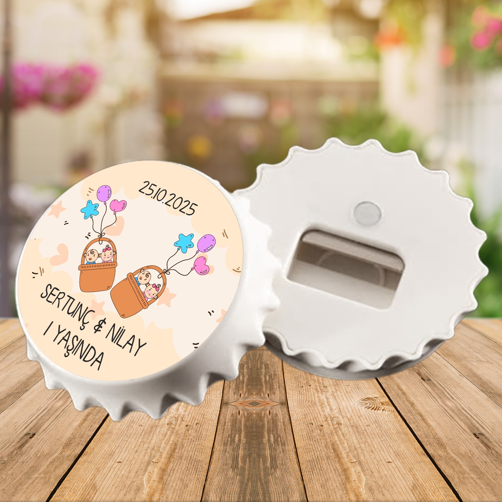 İkiz Bebek Kapak Şeklinde Açacaklı Magnet