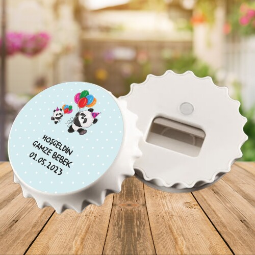 Panda Temalı Kapak Şeklinde Açacaklı Magnet