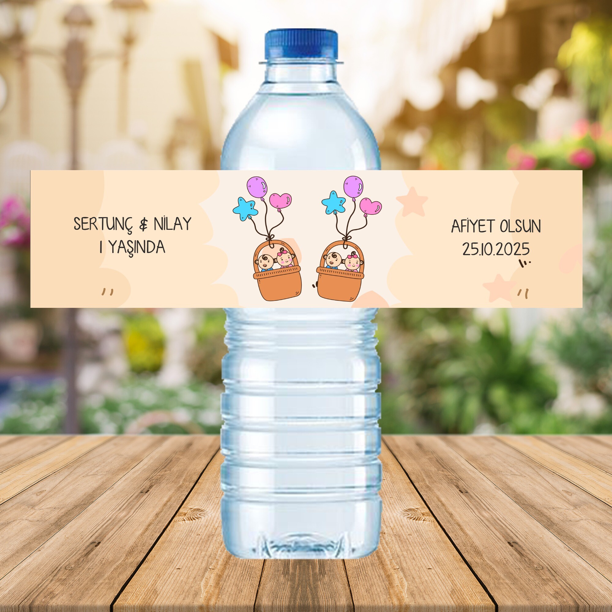 İkiz Bebek Küçük Su Etiketi 500ML