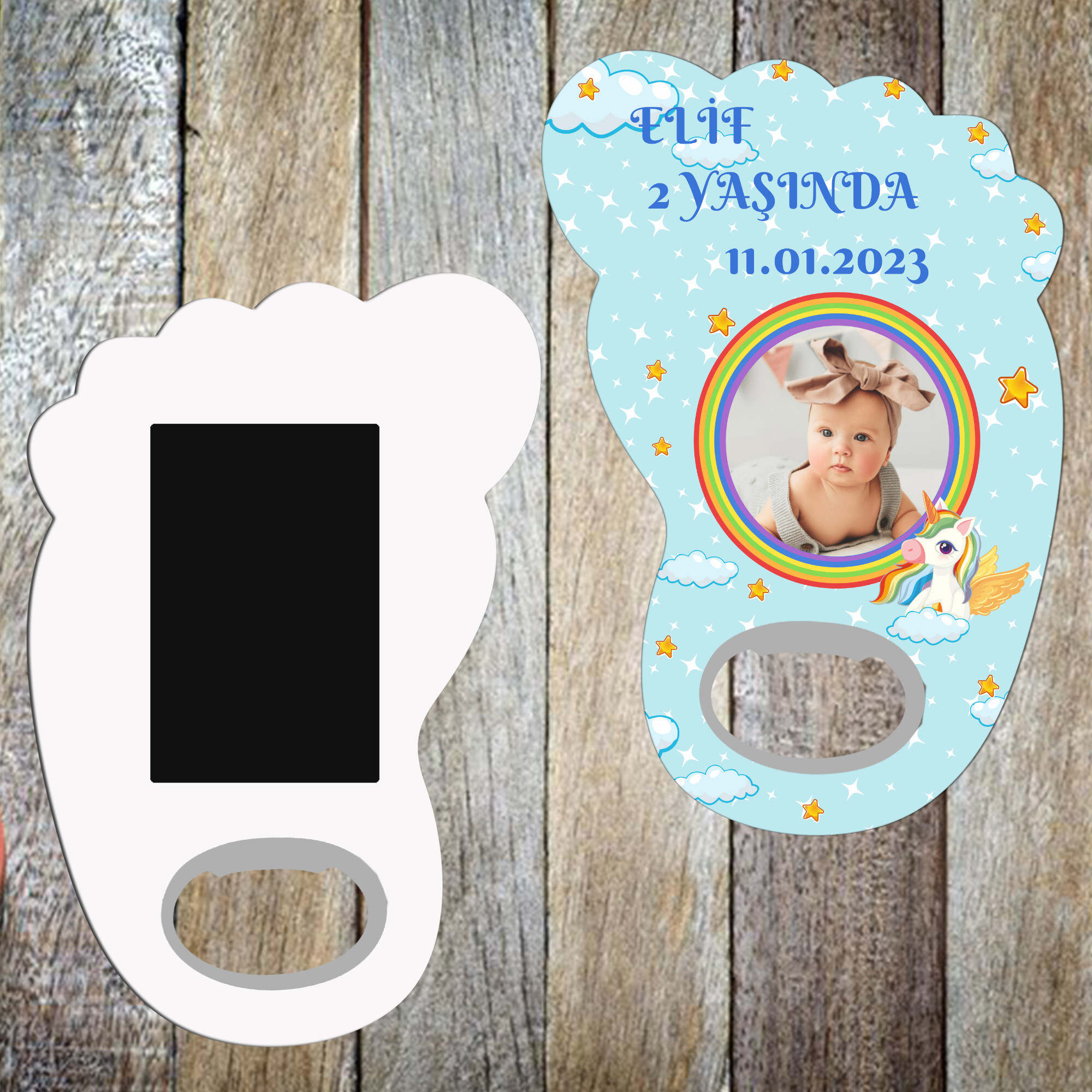 Unicornlu Ayak Şeklinde Magnet Açacak