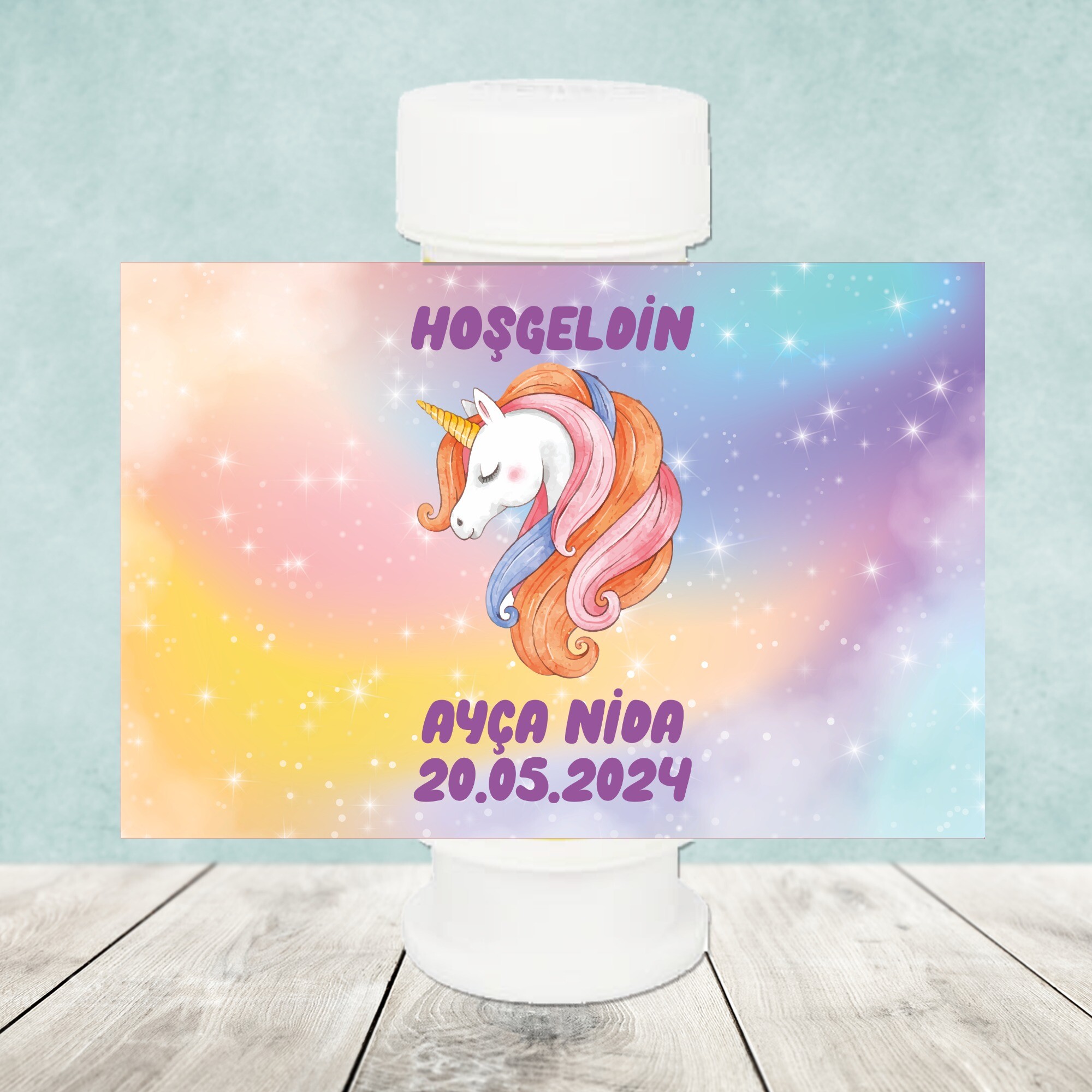 Unicorn Köpük Baloncuk Stickeri