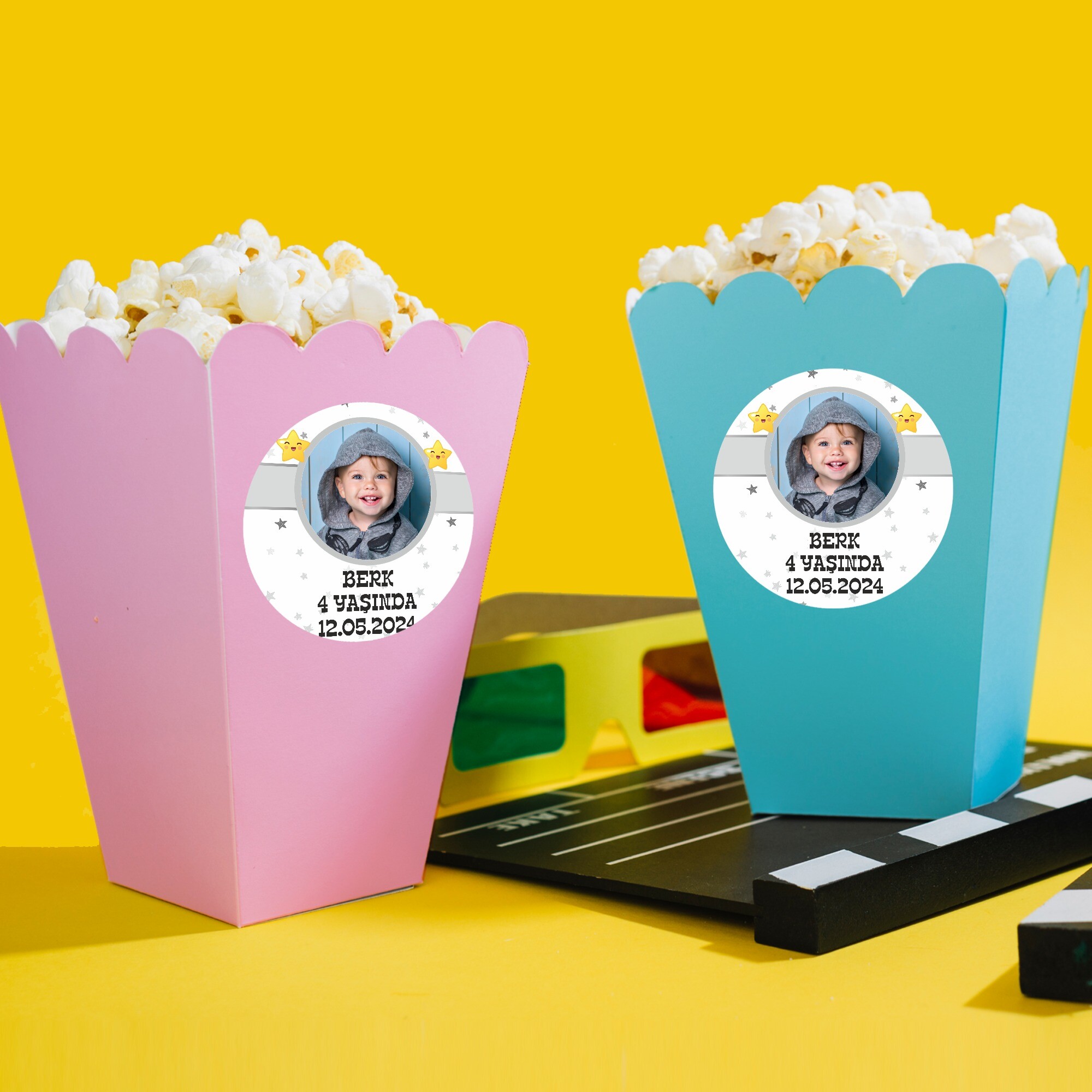 Star Temalı Popcorn Kutusu