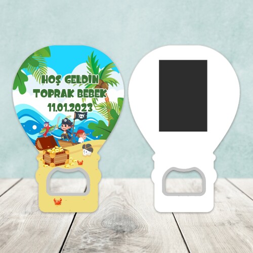 Korsan Temalı Açacaklı Balon Magnet