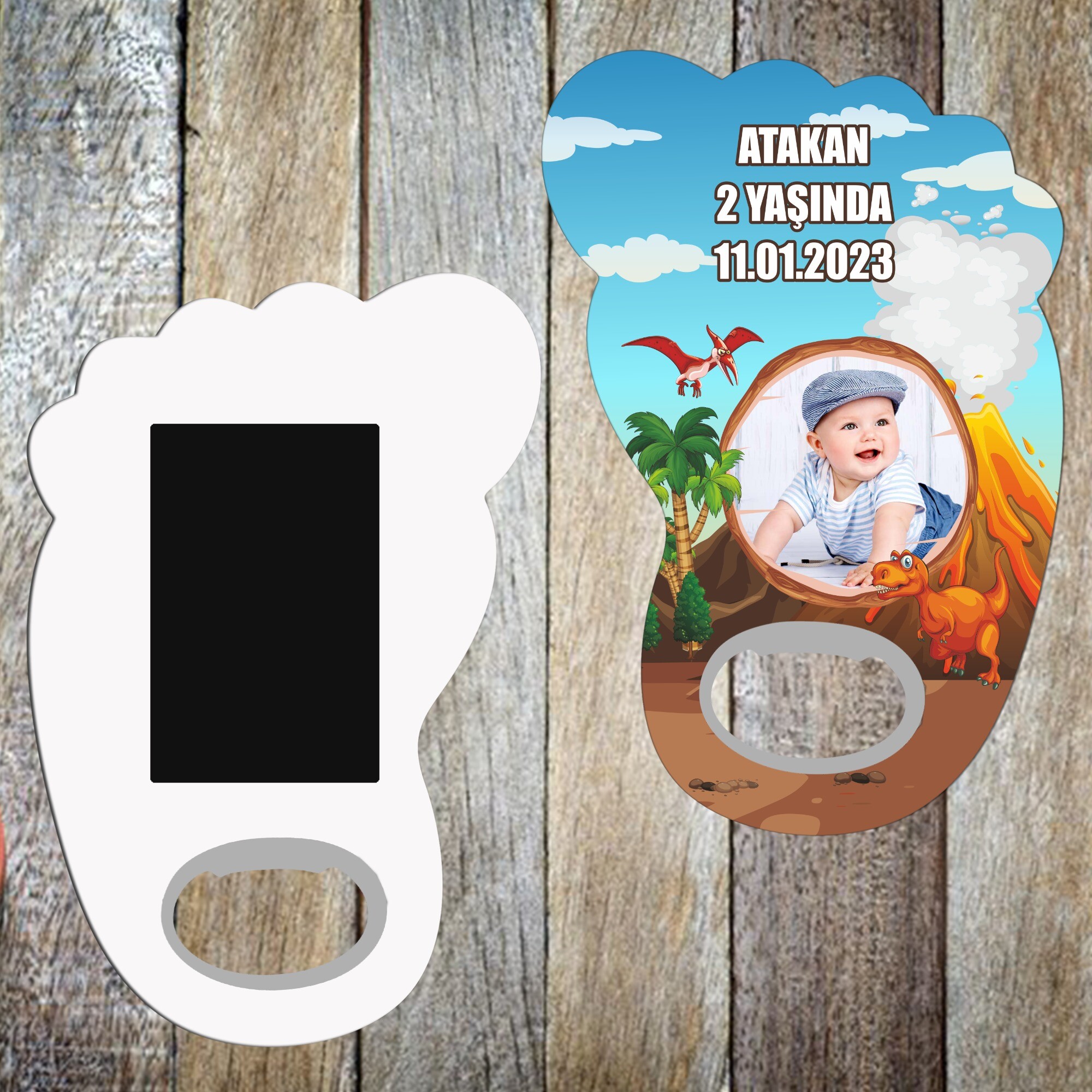 Dinazor Temalı Ayak Şeklinde Magnet Açacak