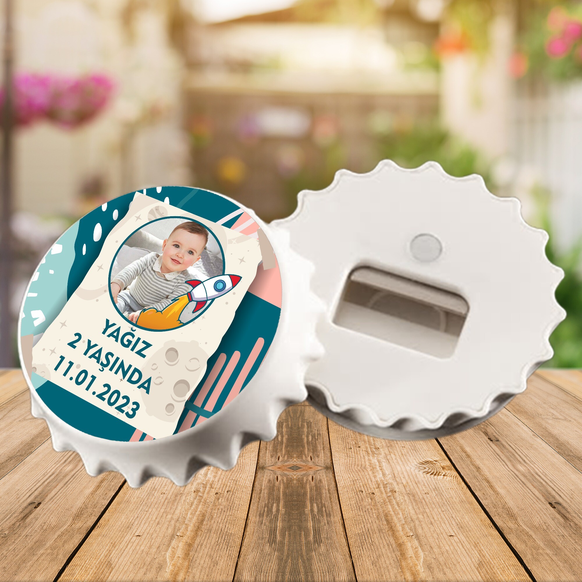 Roket Temalı Kapak Magnet Açacak