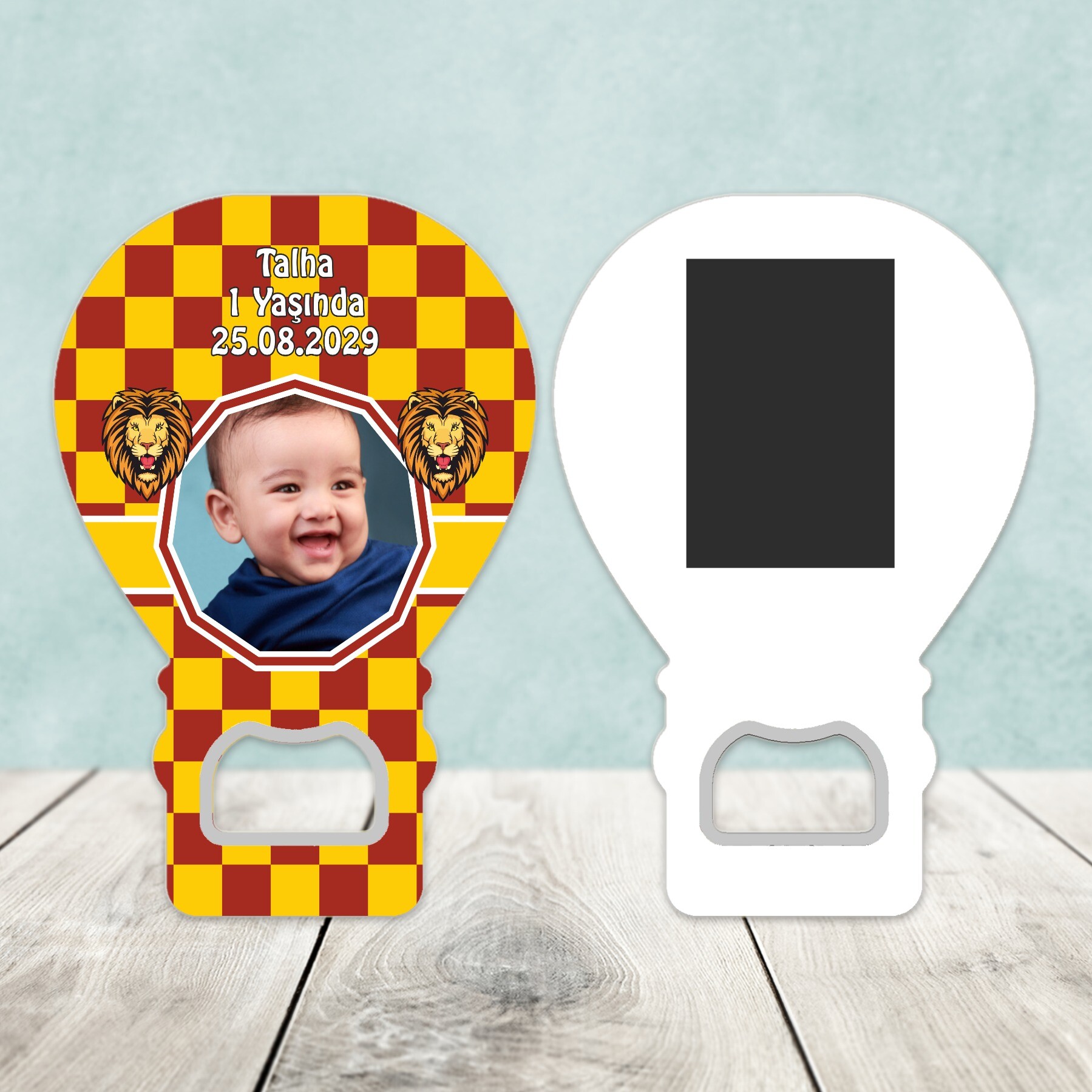 Aslan Cimbomlu Balon Açacaklı Magnet