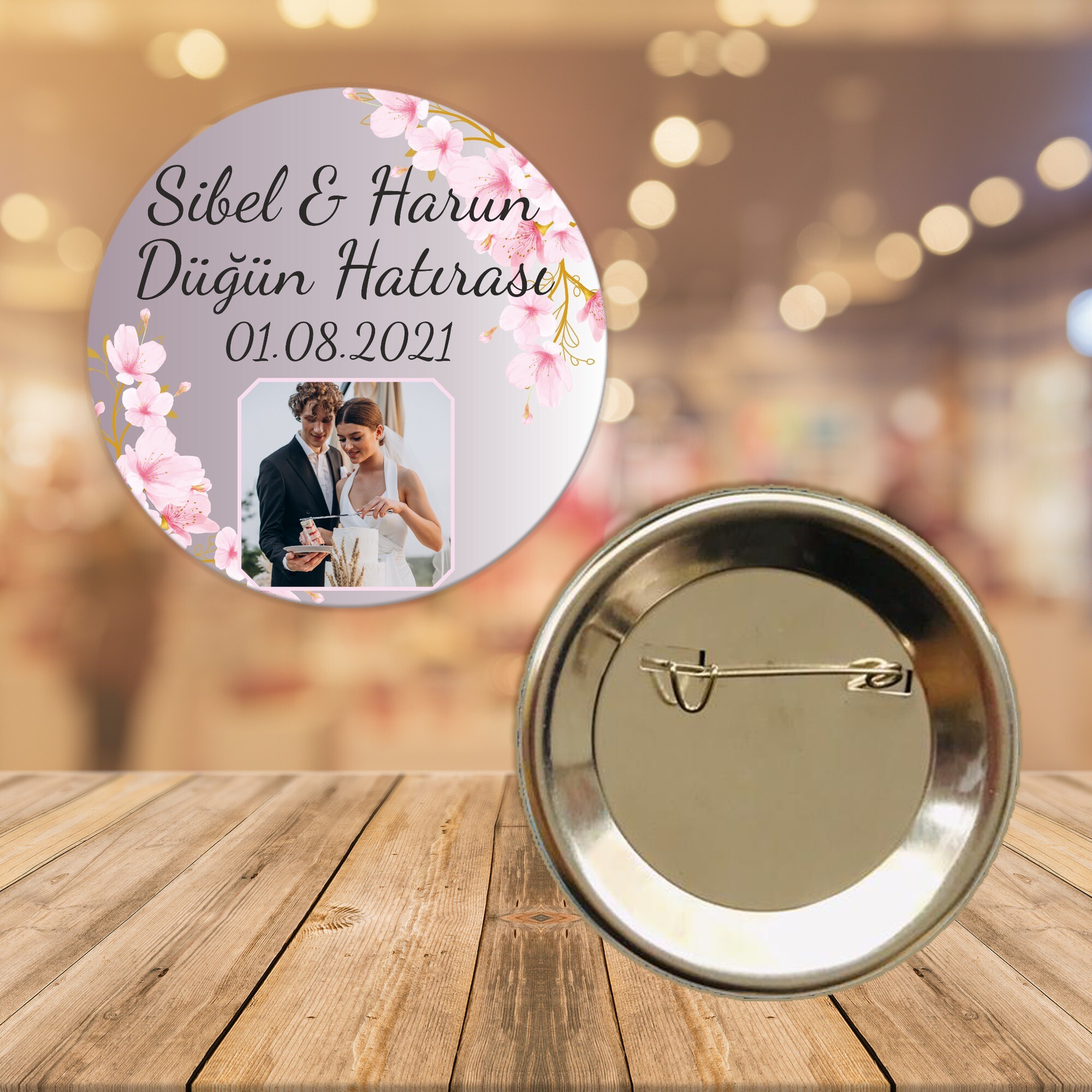 Kiraz Çiçeği Söz Nişan Nikah Rozeti